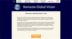 Desktop Screenshot of namasteglobalvision.com